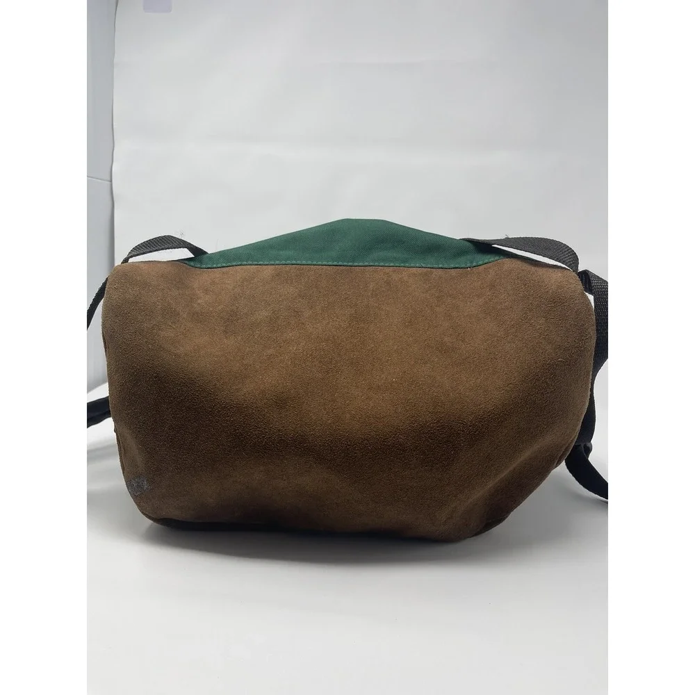 Vintage Embroidered Moosehead Canadian Lager Beer‎ Backpack, Leather Bottom